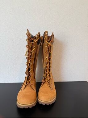 Timberland Tall Lace-Up Tan Women's Boots
